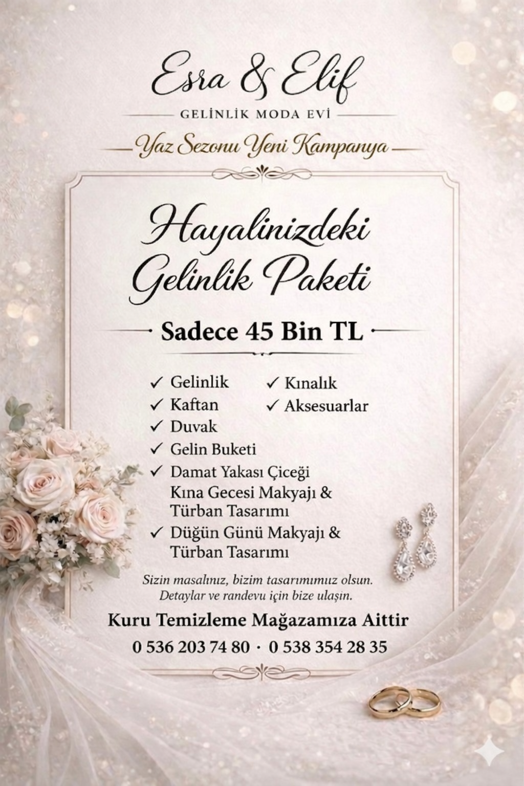 ESRA ELİF GELİNLİK MODA EVİ-MAKE UP & TÜRBAN TASARIM